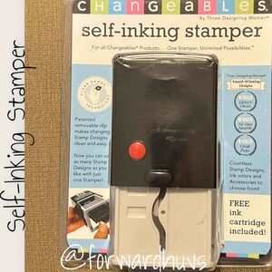 Changeables Self-Inking Stamper - Personalize with Ease - Three Designing Women